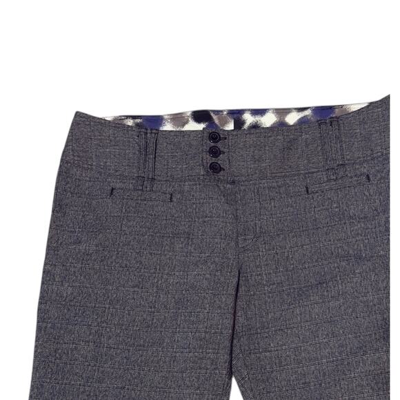 Maurices 15/16 black & grey dress pants low rise flare Y2K classic office 4357 - Picture 3 of 9